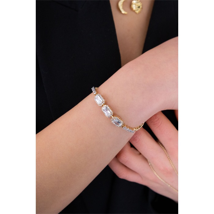 Baget Taş 14K Gold Xuping Bileklik 