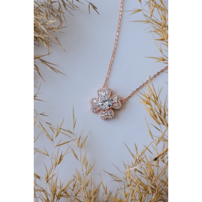 Gül&Yonca Rose 925 Gümüş Kolye