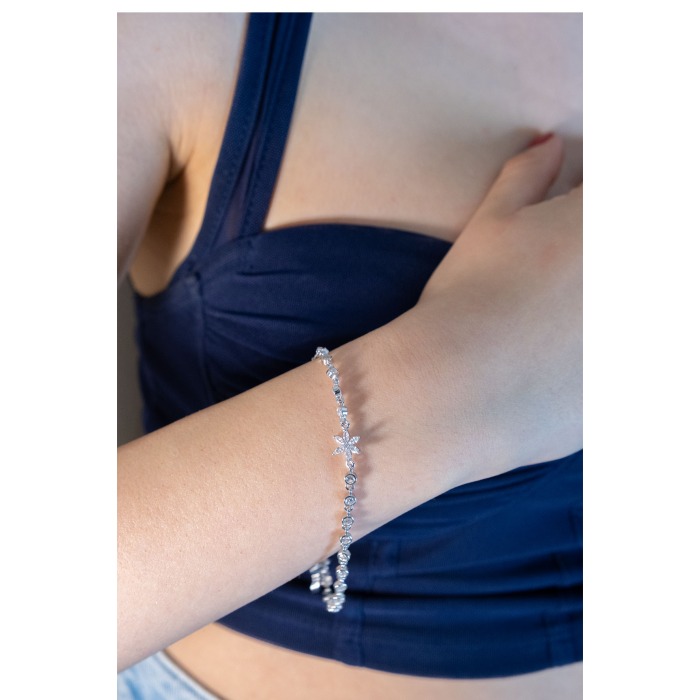 Su Yolu Lotus Silver 925 Gümüş Bileklik