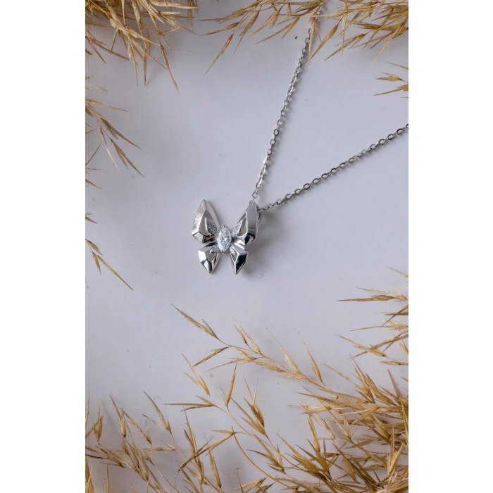 KelebekGen Silver 925 Gümüş Kolye 