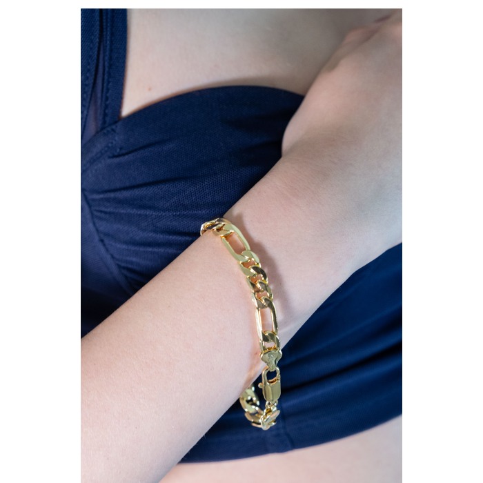 7mm Figaro 14K Gold Xuping Bileklik 