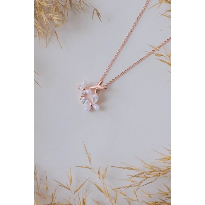Flutur Rose 925 Gümüş Kolye