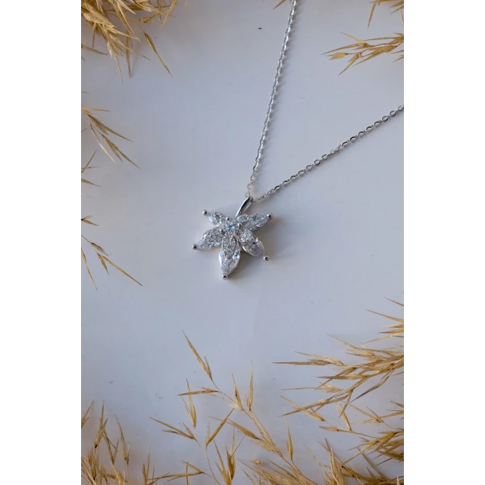 Çınar Yapragı Silver 925 Gümüş Kolye