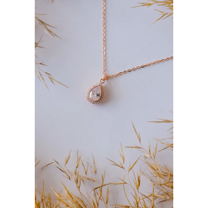 Damla Rose 925 Gümüş Kolye