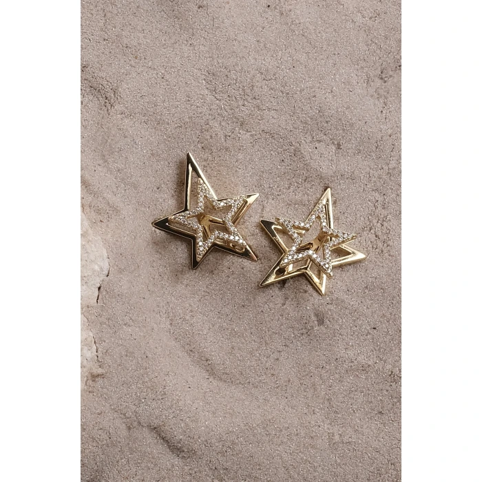 Star 14k Gold Xuping Küpe