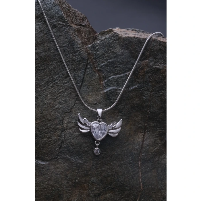 Angel Silver Çelik Kolye