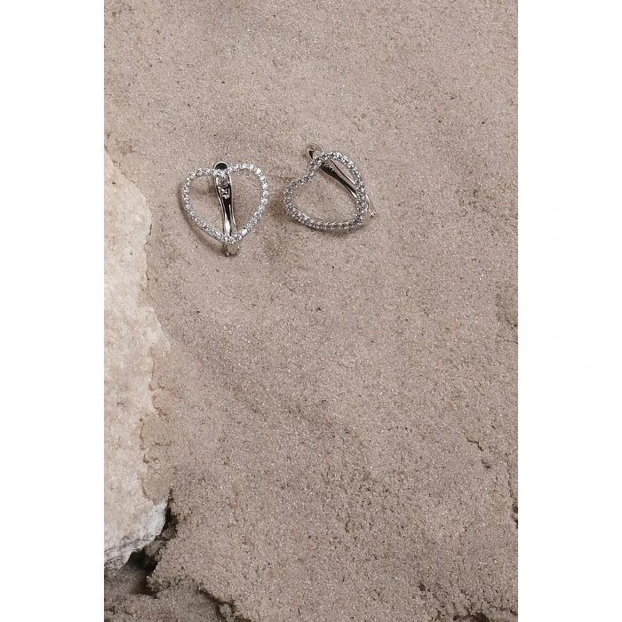 Kalp Silver Xuping Küpe