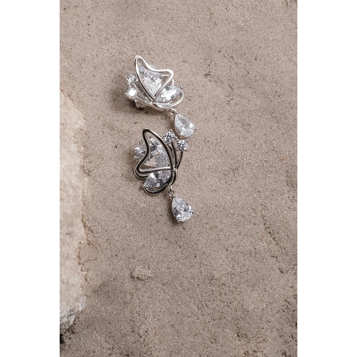 Butterfly Silver Xuping Küpe