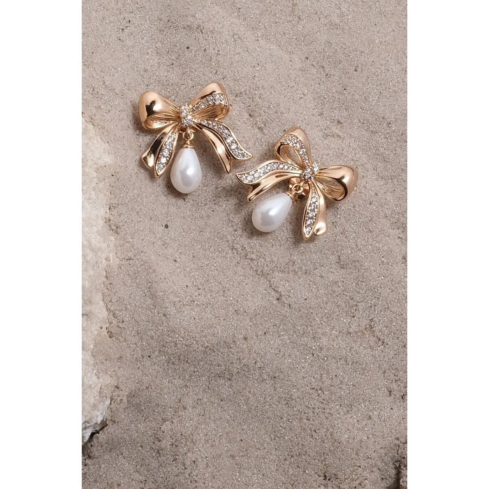 Fiyonk İnci Rose Xuping Küpe