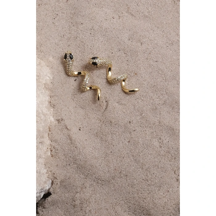 Yılan 14k Gold Xuping Küpe 