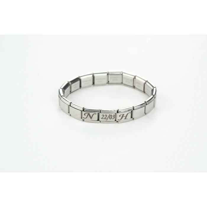 İtalyan Charm Silver Çelik Bileklik