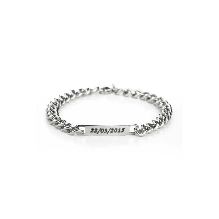 Yazılabilir Çelik Bileklik