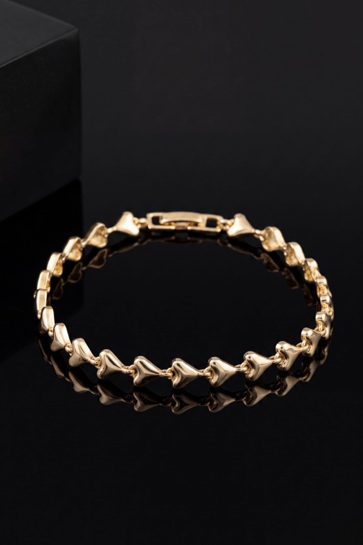 Sonsuz Aşk Motifli Bileklik-14k Gold Renk Kaplama