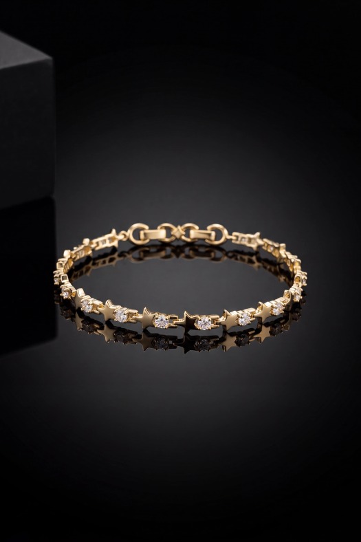 Stella Solitaire Zirkon Taşlı-14k Gold Renk Kaplama