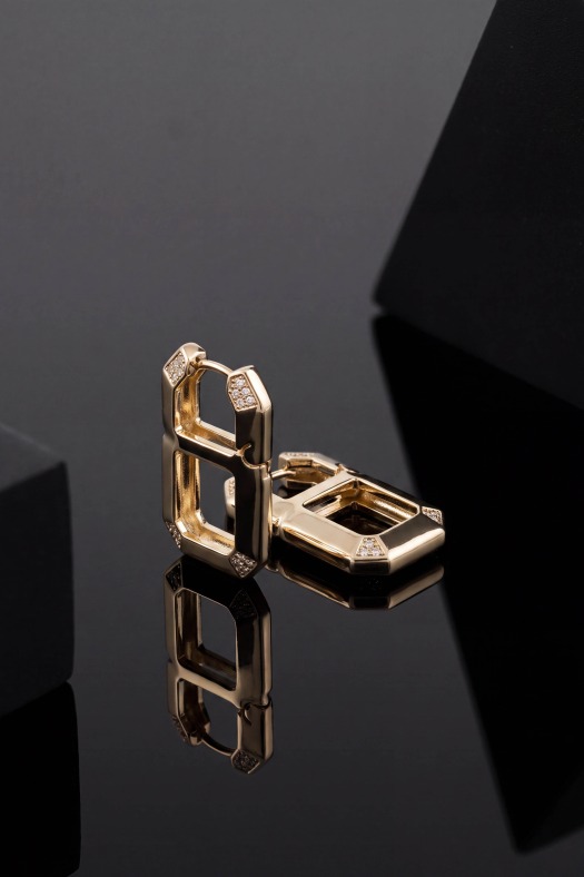 Eight Xuping Küpe -14K Altın Renk Kaplama